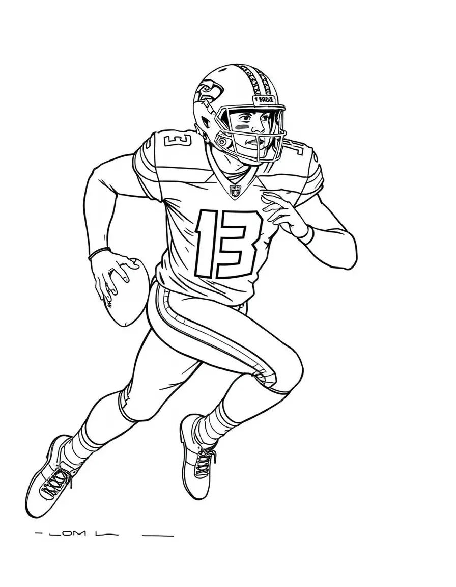 Russell Wilson running.