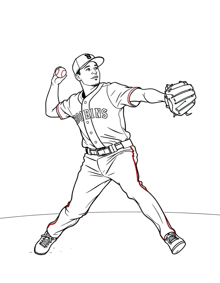 Mookie Betts fielding a ball.