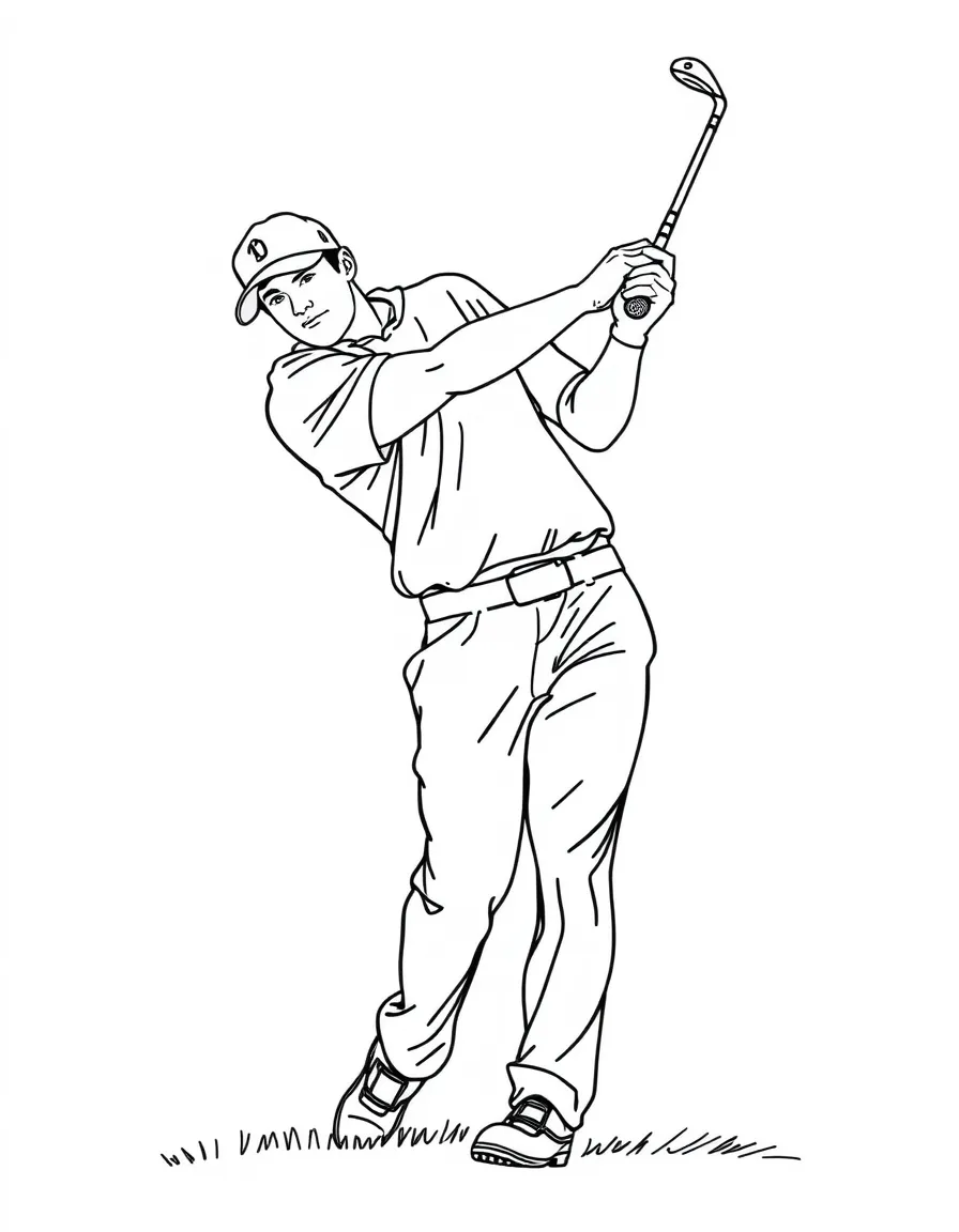Justin Thomas swinging.