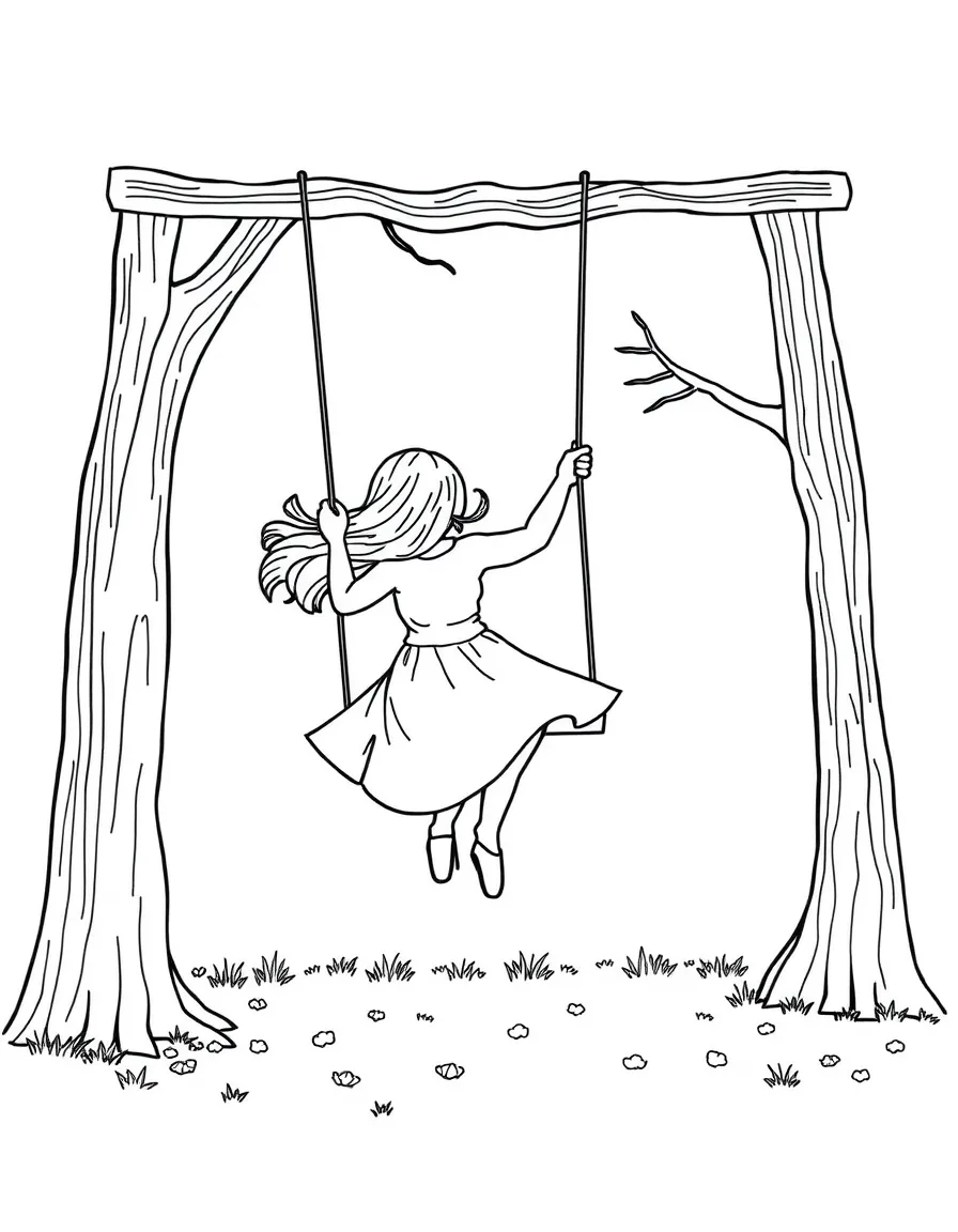 Annika Sörenstam swinging.