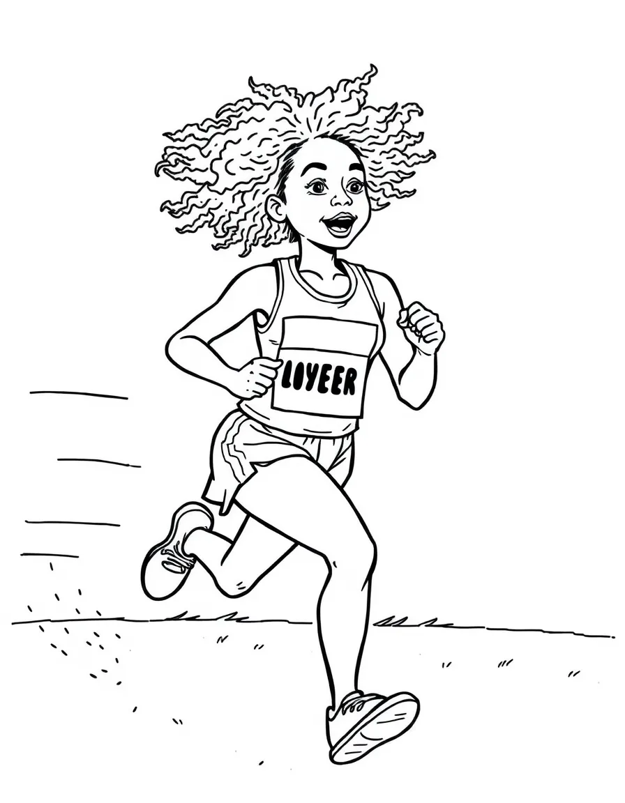 Florence Griffith-Joyner running.