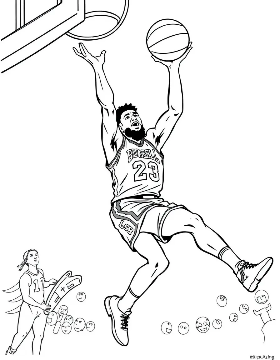 Bill Russell blocking a shot.