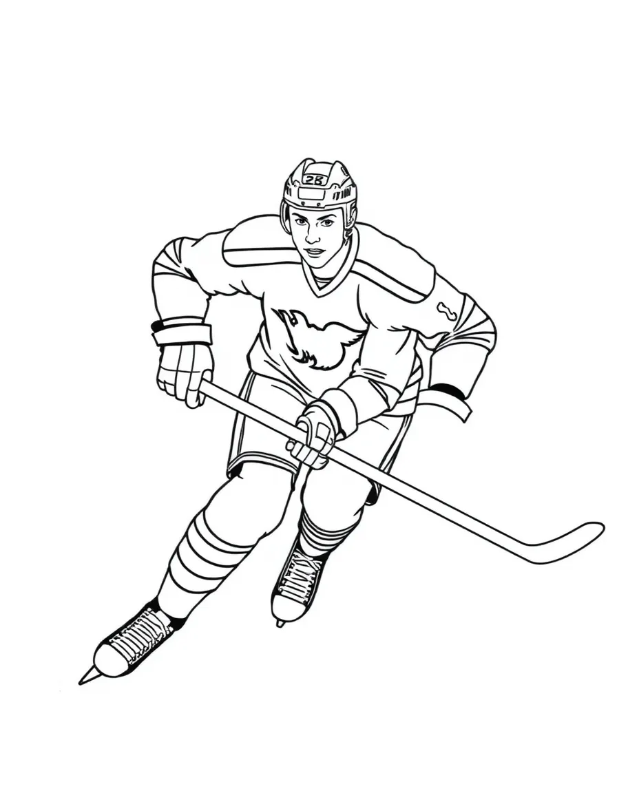 Wayne Gretzky skating.