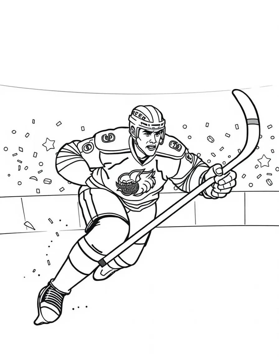 Gordie Howe scoring.
