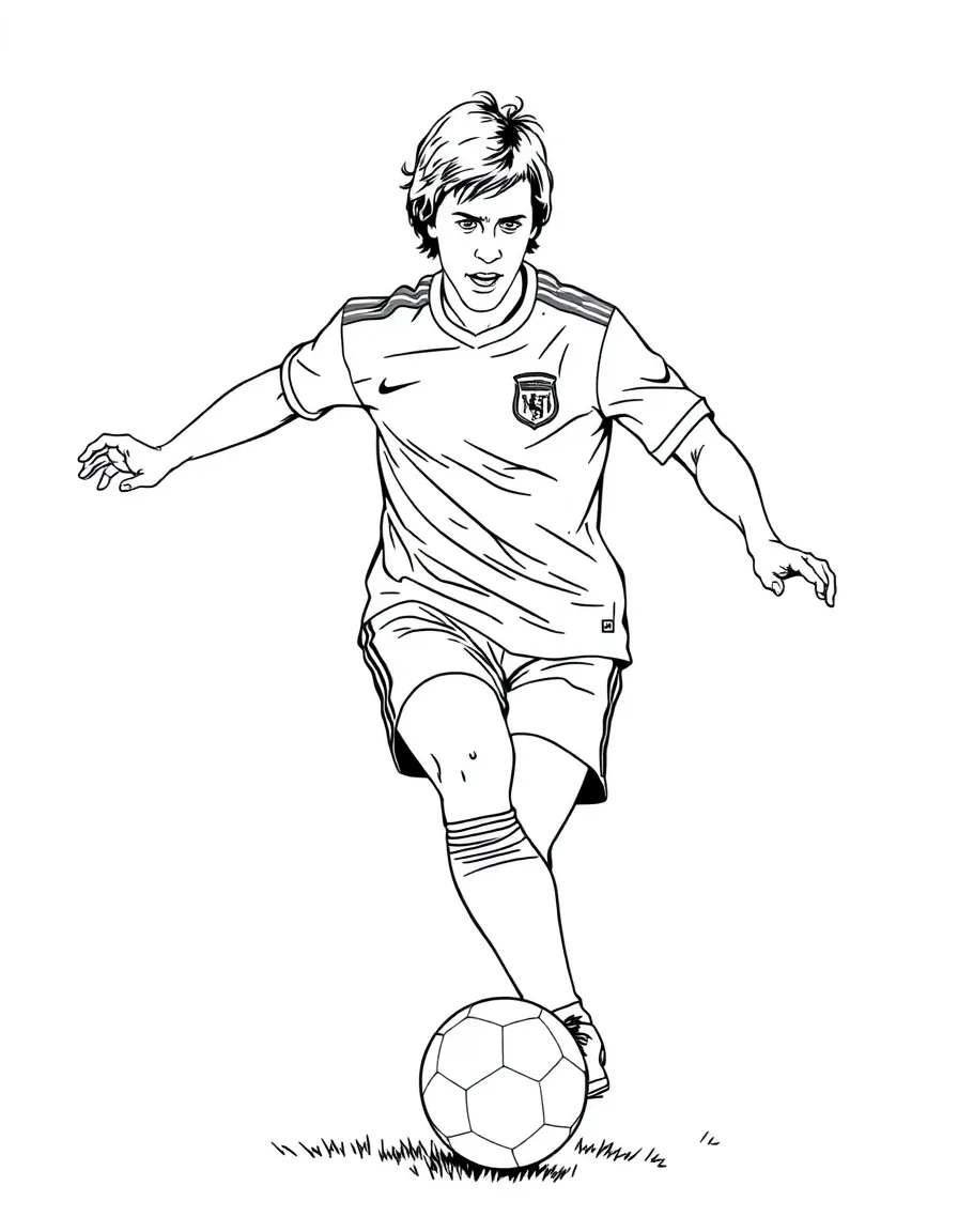 Johan Cruyff with the ball.