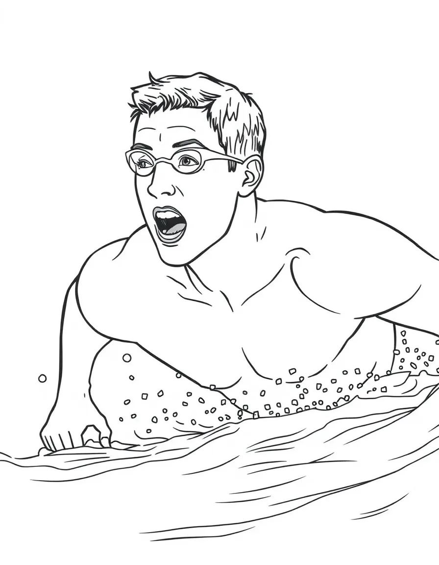 Ryan Lochte swimming.