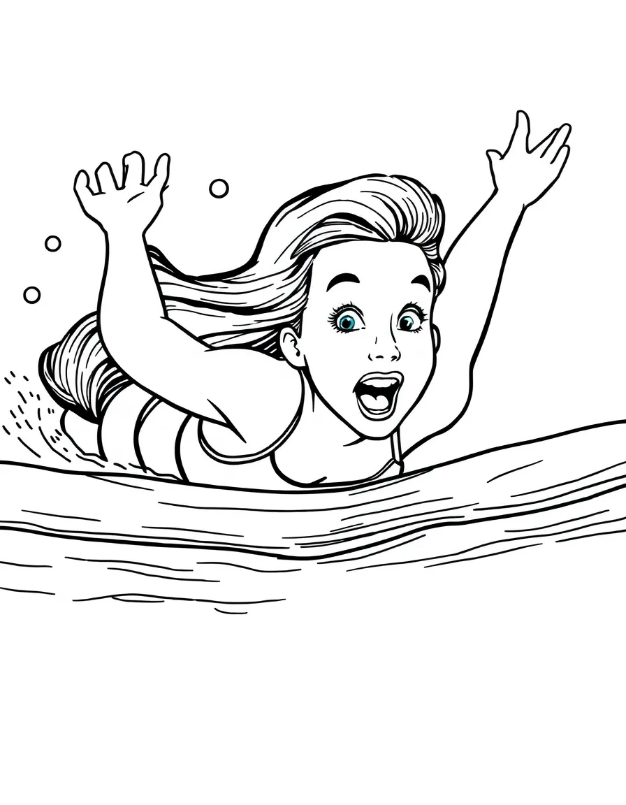 Missy Franklin swimming.