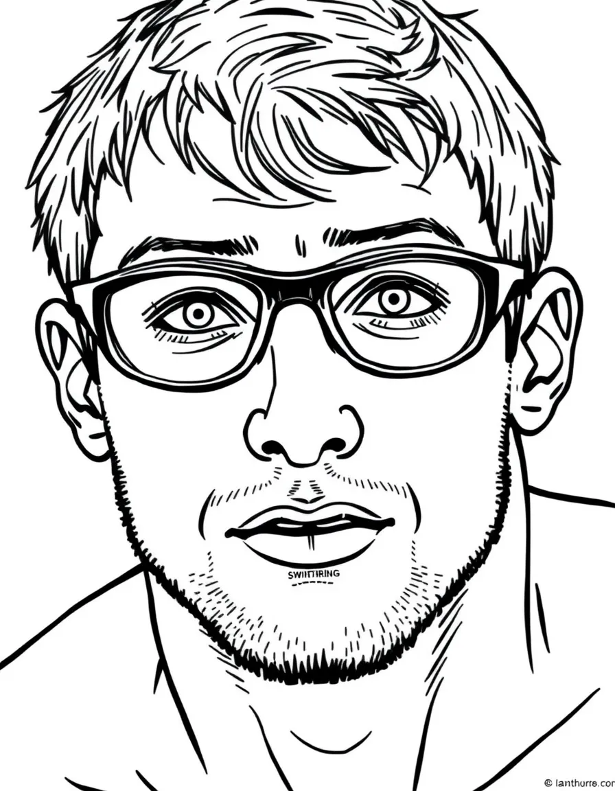 Ian Thorpe swimming.