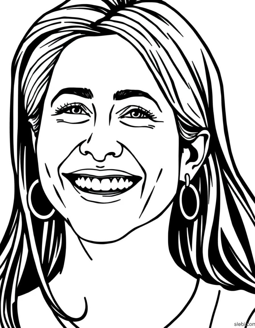 Jennifer Aniston laughing.