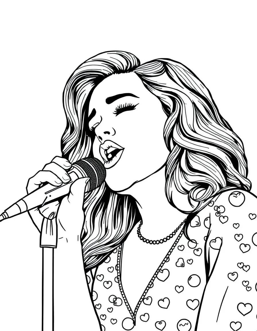 Adele singing from her heart.