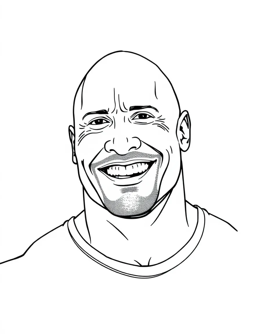 Dwayne "The Rock" Johnson smiling.
