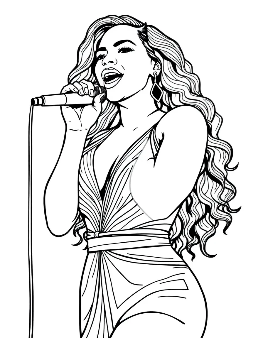 Beyoncé singing.