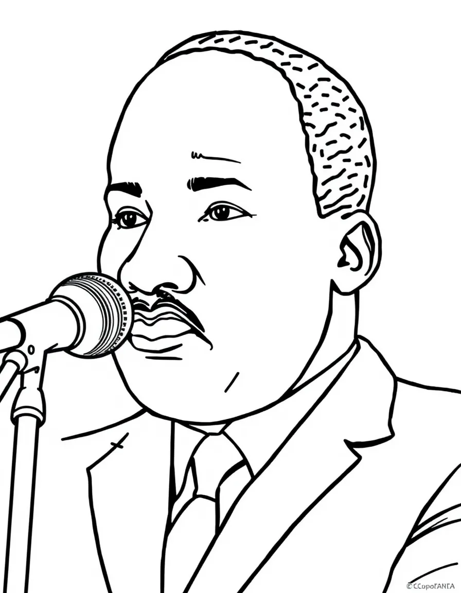 Martin Luther King Jr. speaking.