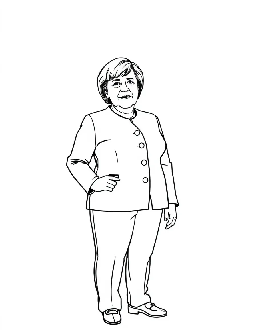 Angela Merkel standing.
