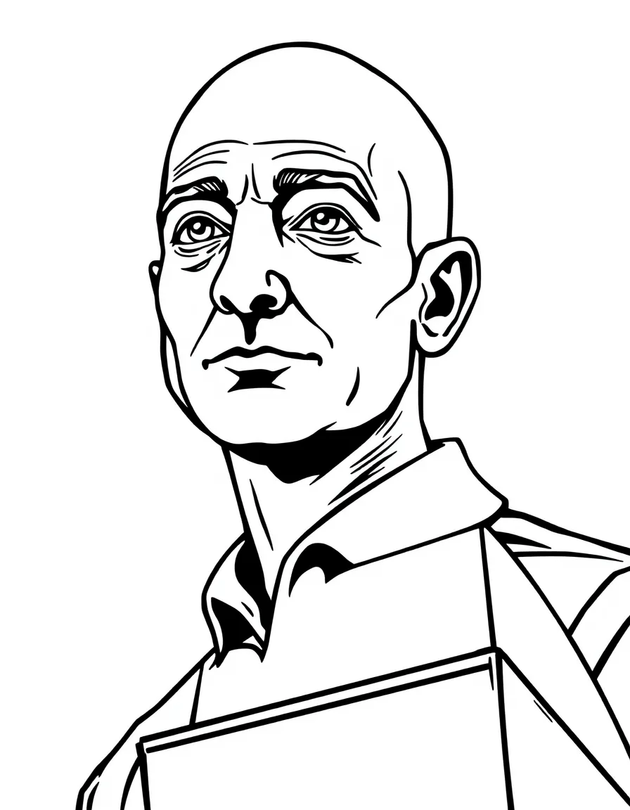 Jeff Bezos with a box.