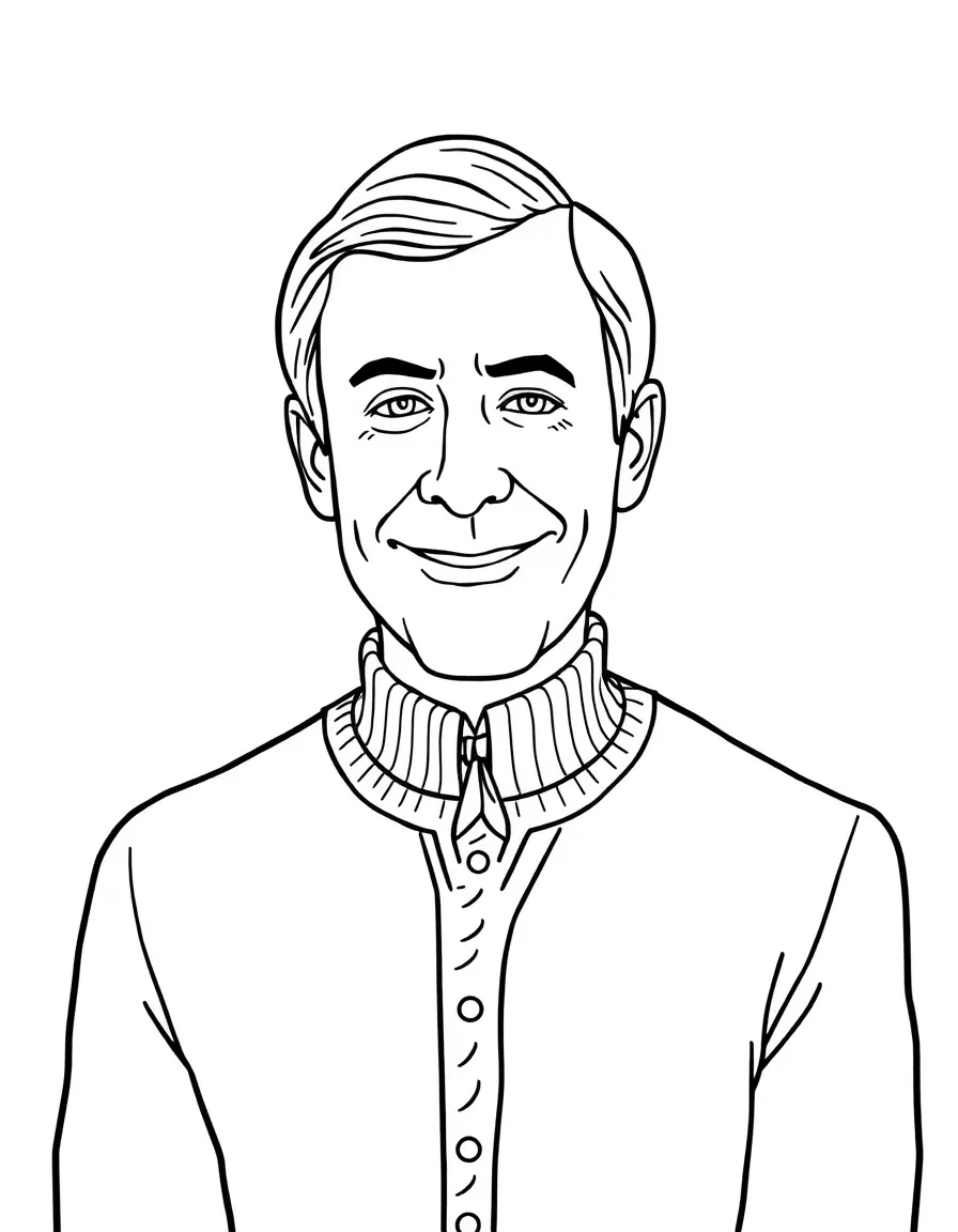 Mr. Rogers with a sweater.