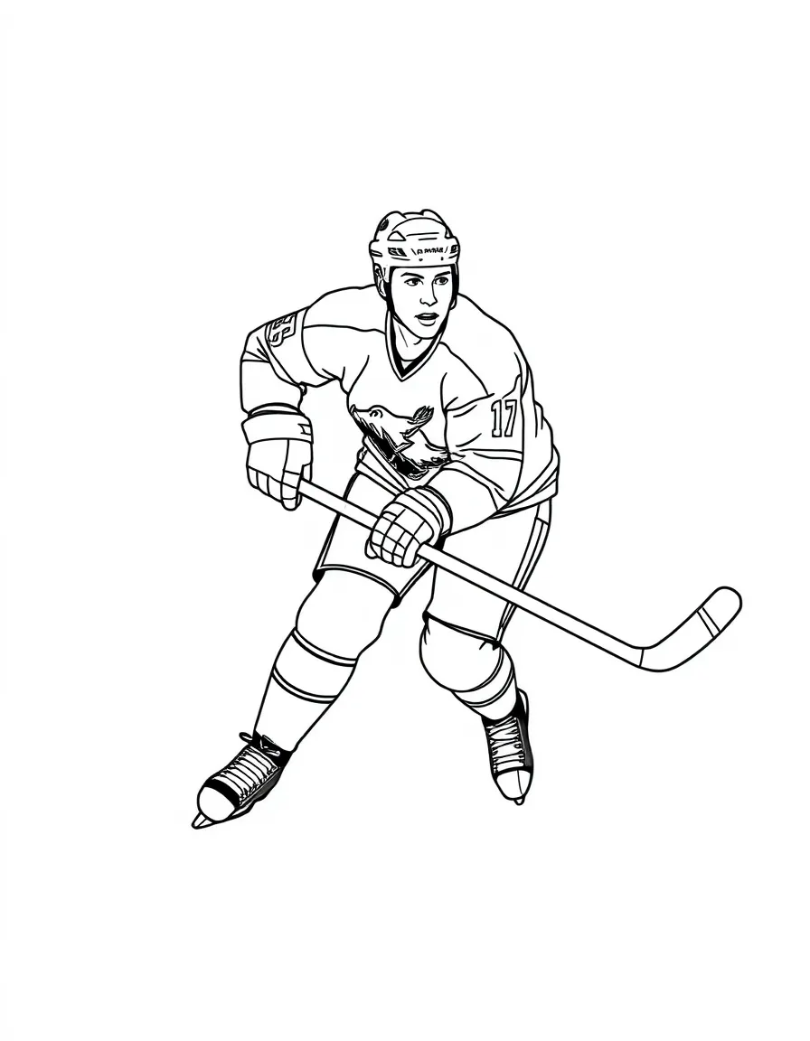 Wayne Gretzky playing hockey.