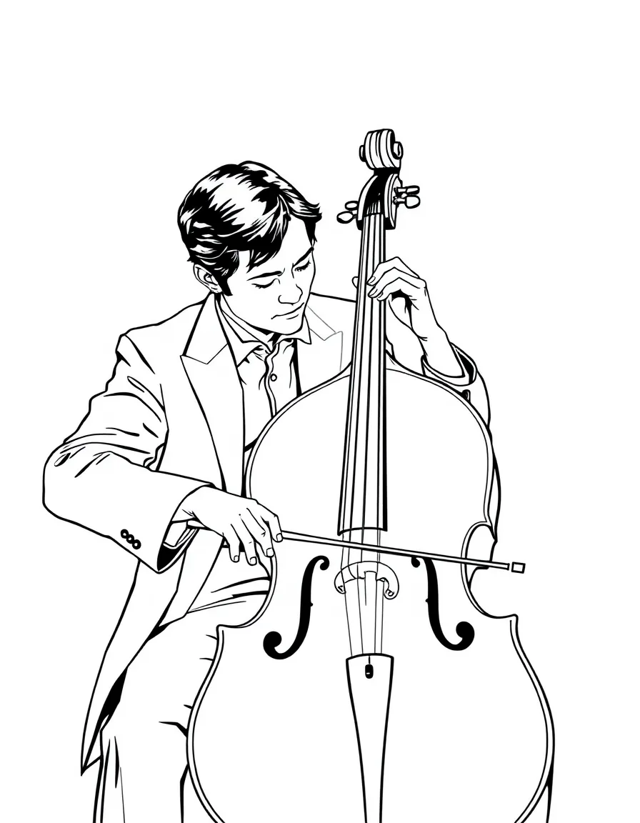 Yo-Yo Ma playing cello.