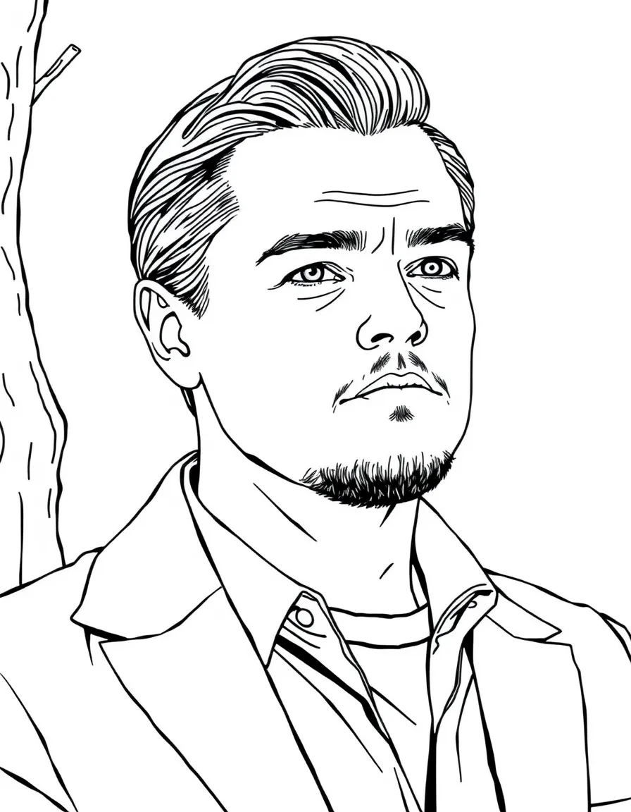 Leonardo DiCaprio with a tree.
