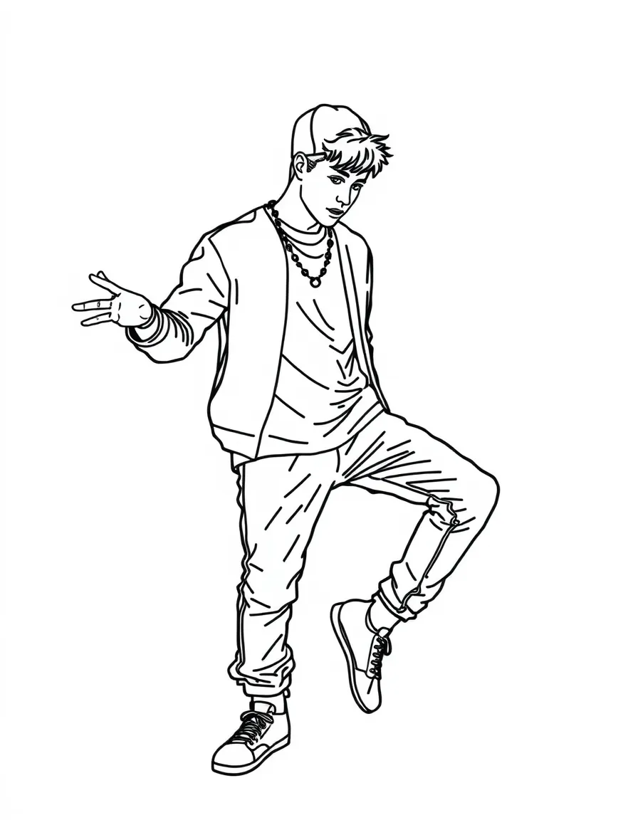 Justin Bieber dancing.