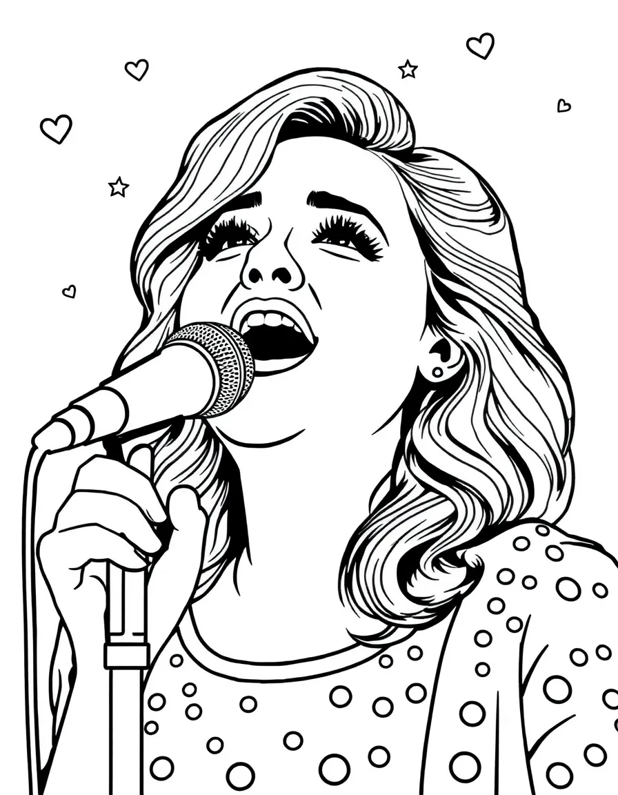 Adele singing.