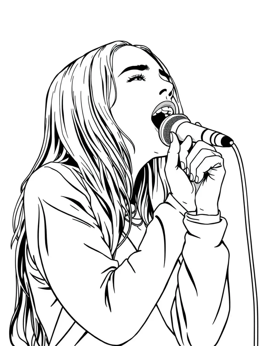 Billie Eilish singing.