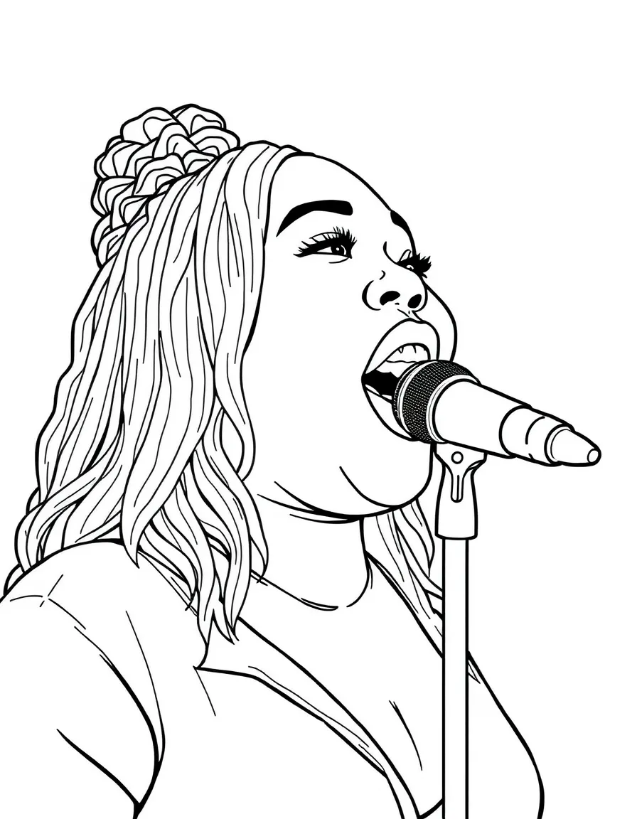 Lizzo singing.