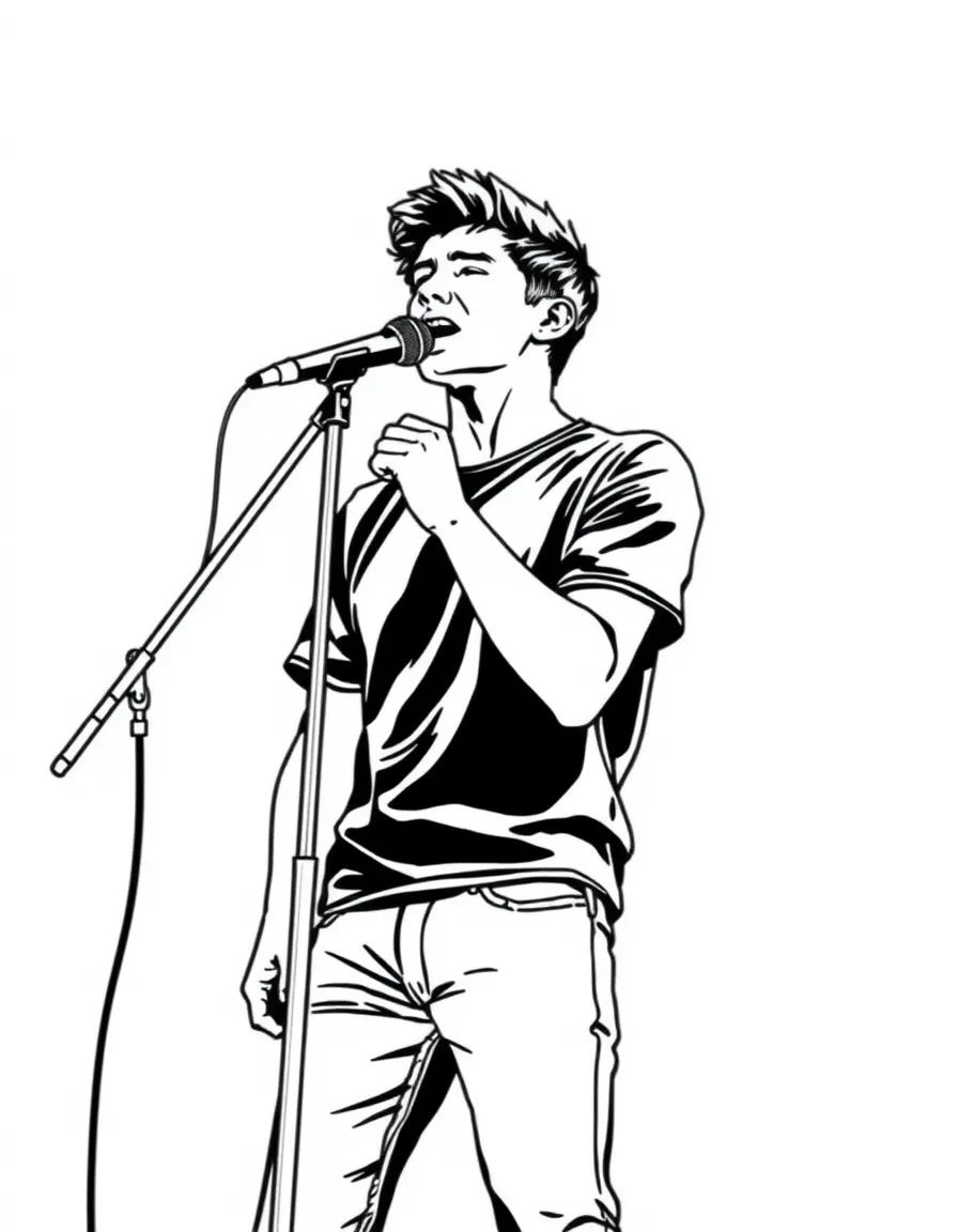 Shawn Mendes singing.
