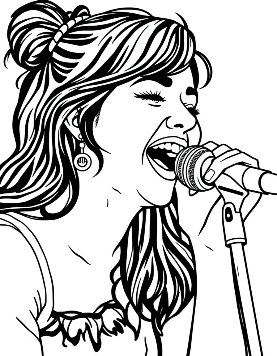 Camila Cabello singing.