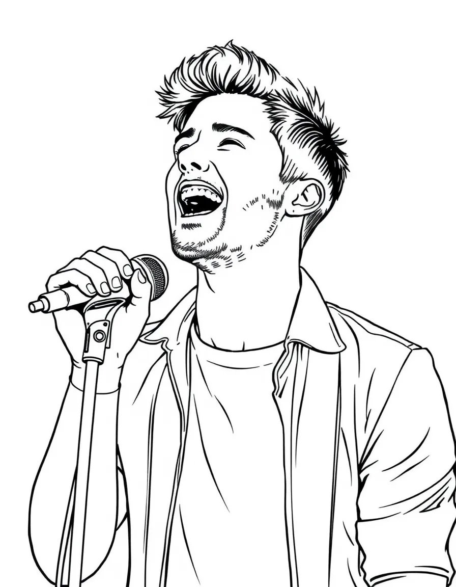 Chris Martin singing.