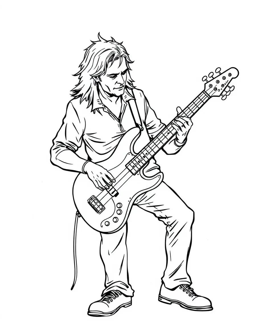 Sting playing bass.