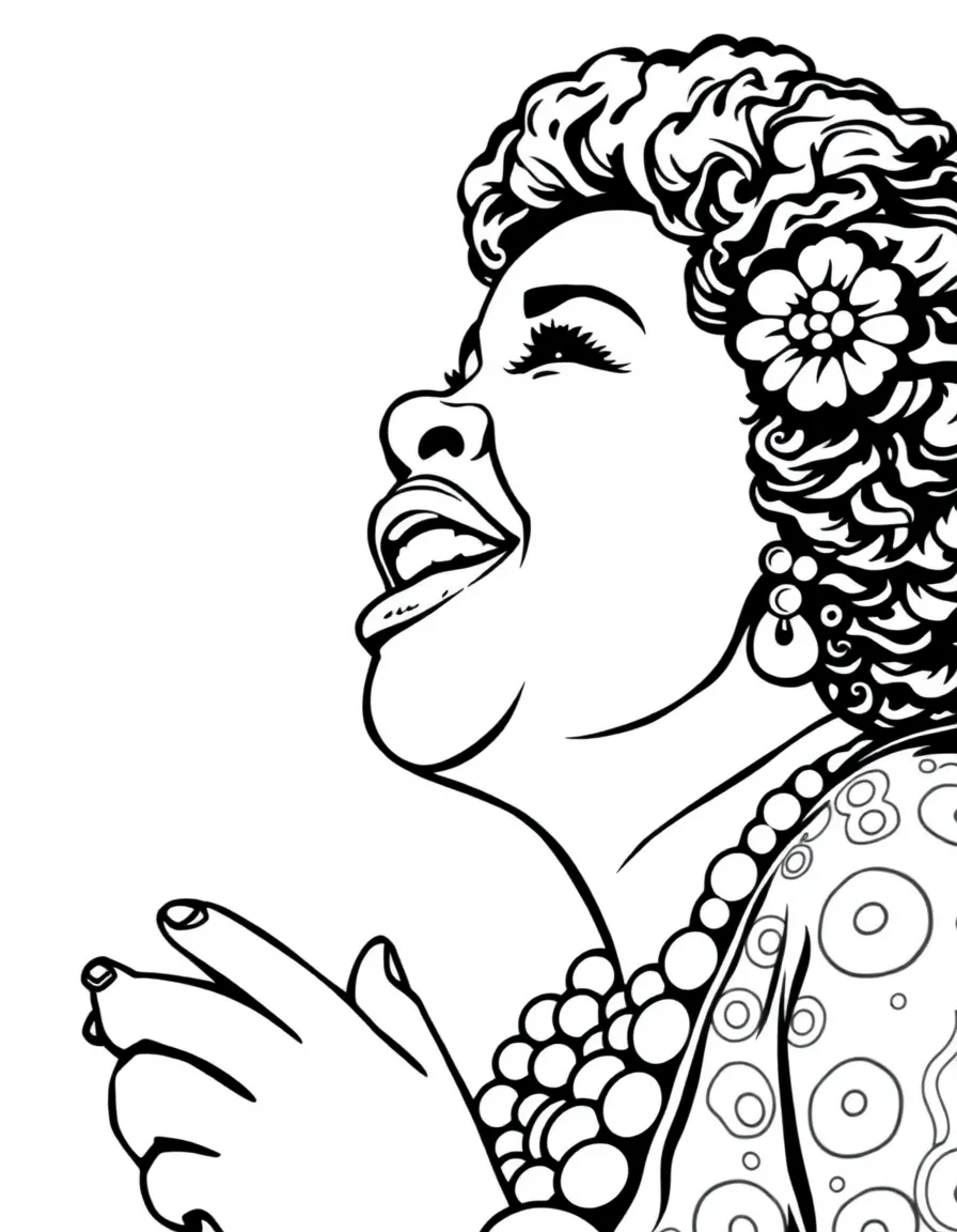 Aretha Franklin singing.