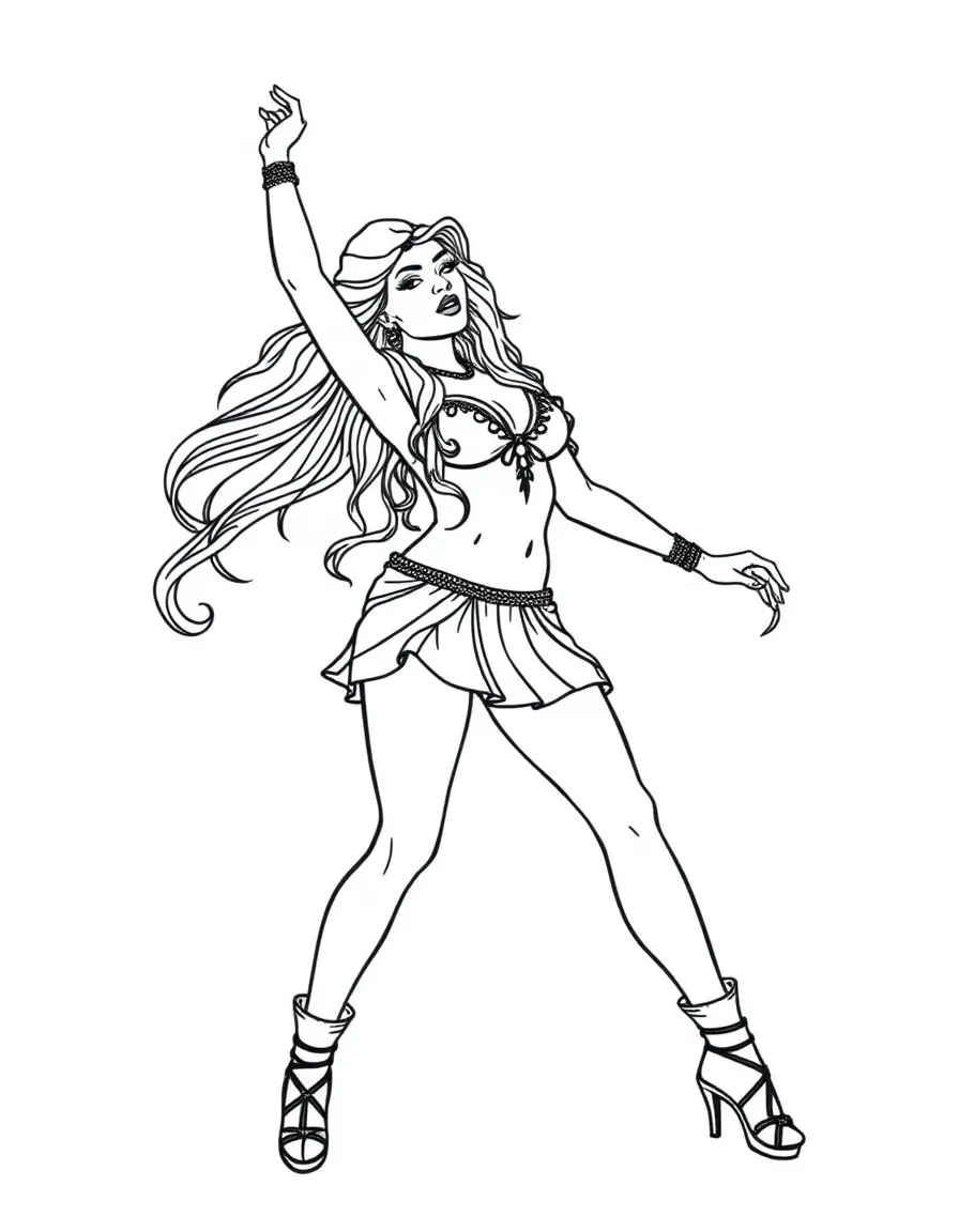 Shakira dancing.