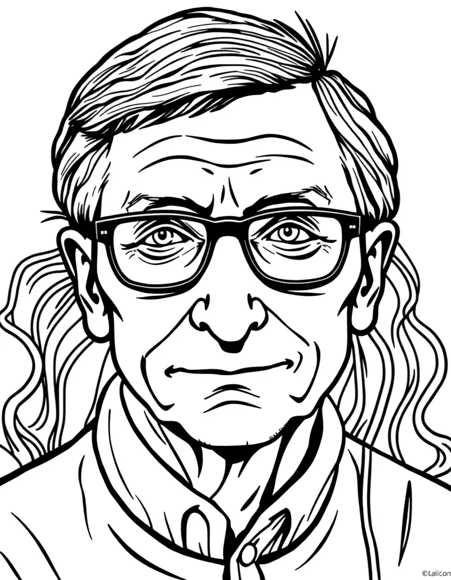 Bill Gates coding.