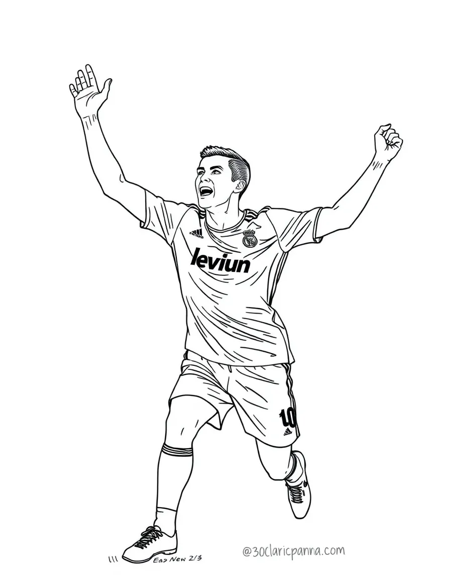 Cristiano Ronaldo celebrating.