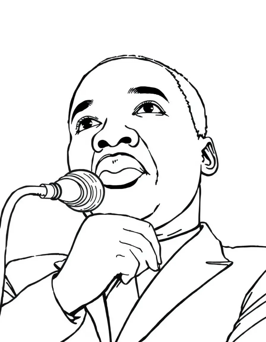 Martin Luther King Jr. speaking.