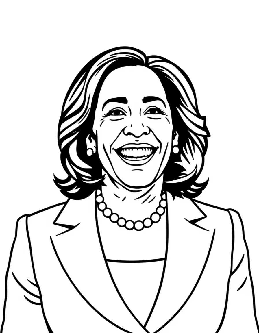 Kamala Harris smiling.