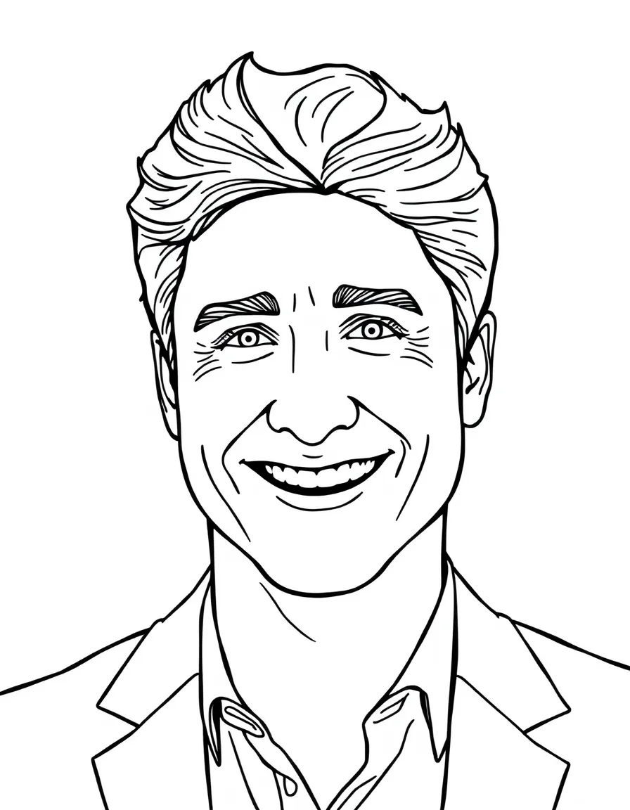 Justin Trudeau smiling.