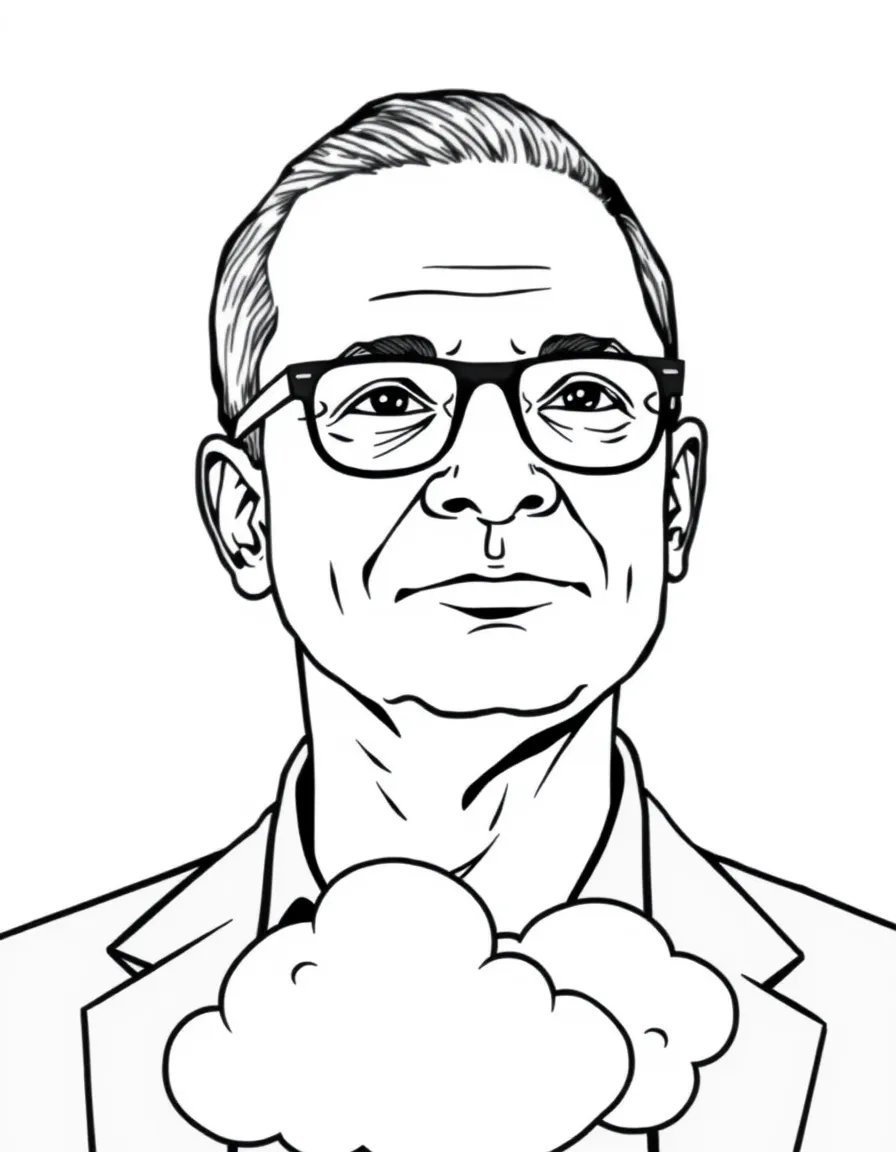 Satya Nadella with a cloud.