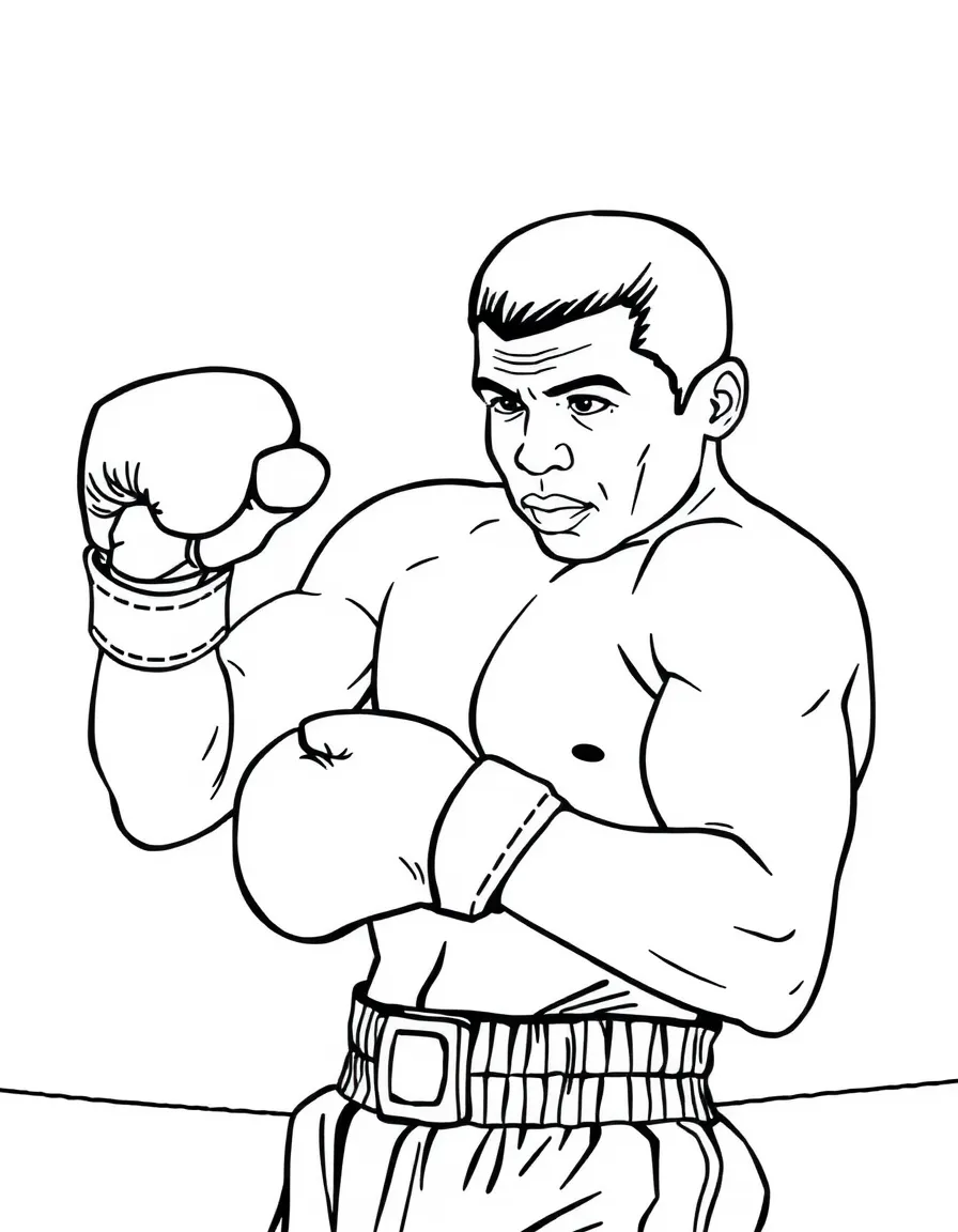 Muhammad Ali boxing.
