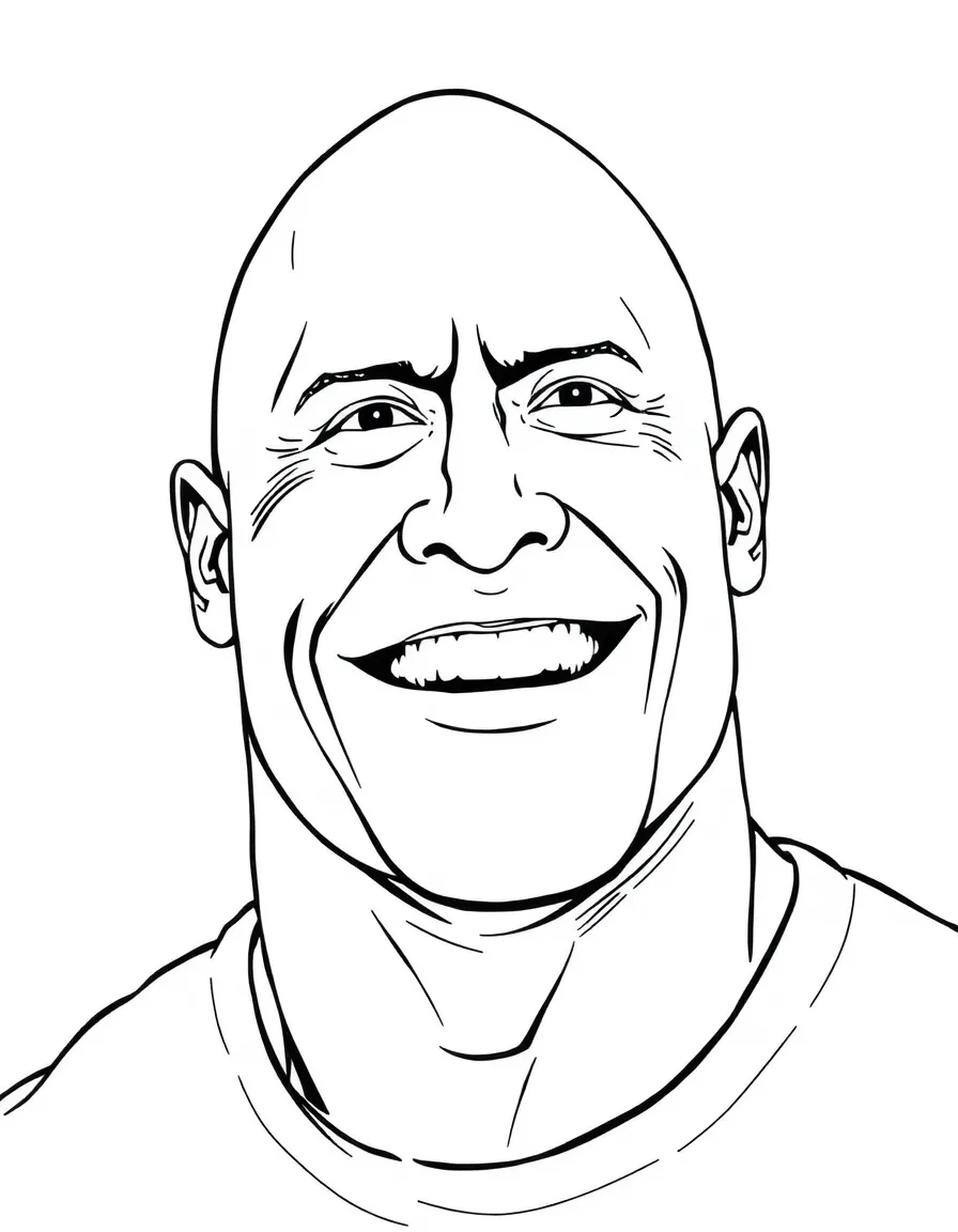 Dwayne "The Rock" Johnson smiling.