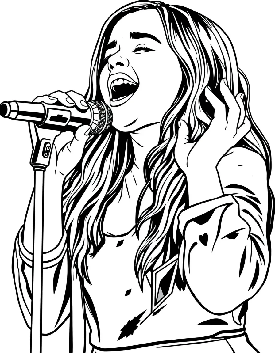 Camila Cabello singing.