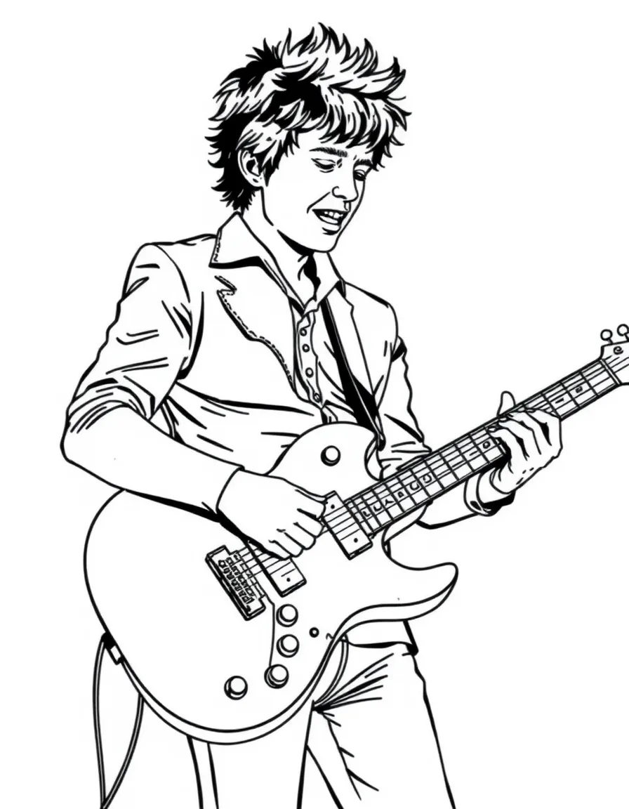 Billie Joe Armstrong playing guitar.