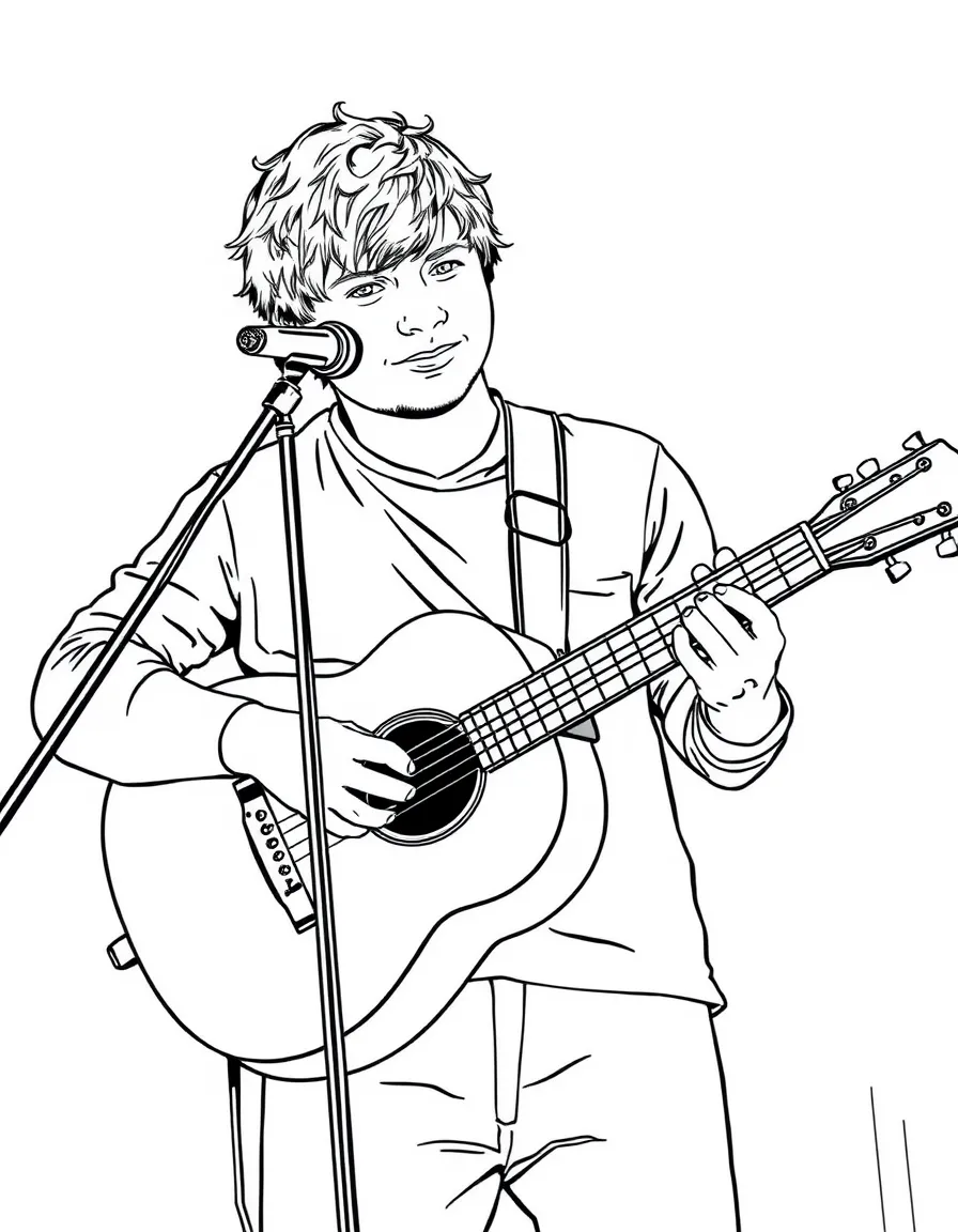 Ed Sheeran with a loop pedal.