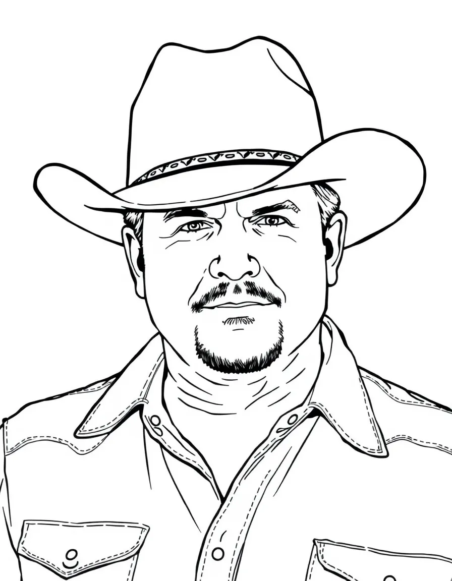 Garth Brooks with a cowboy hat.