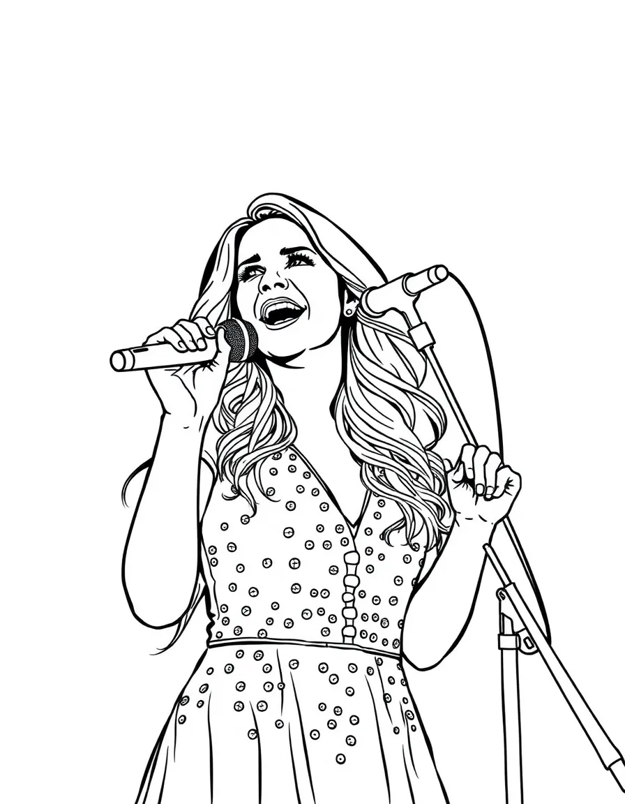 Carrie Underwood singing.