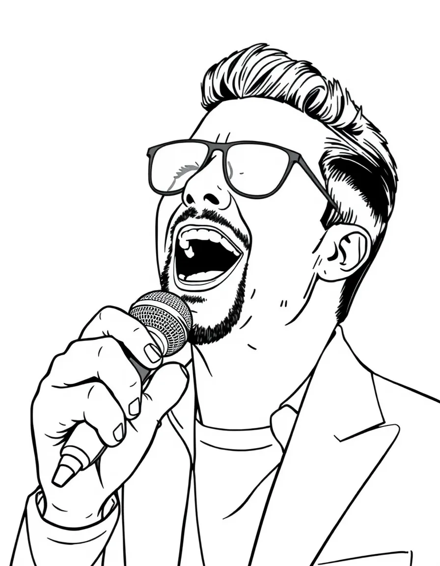 Ricky Martin singing.