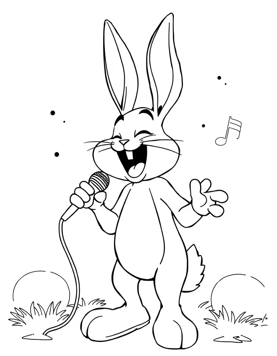 Bad Bunny singing.