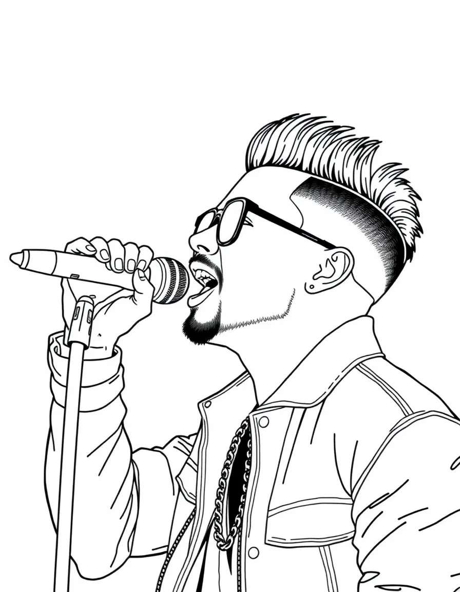 J Balvin singing.