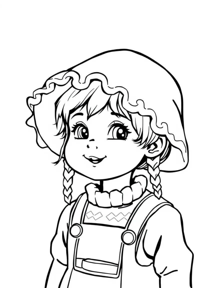 A child in a traditional Bavarian hat for Germany.
